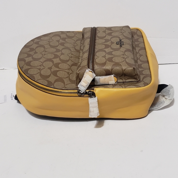 Coach Brown and Yellow Backpack - Picture 5 of 5